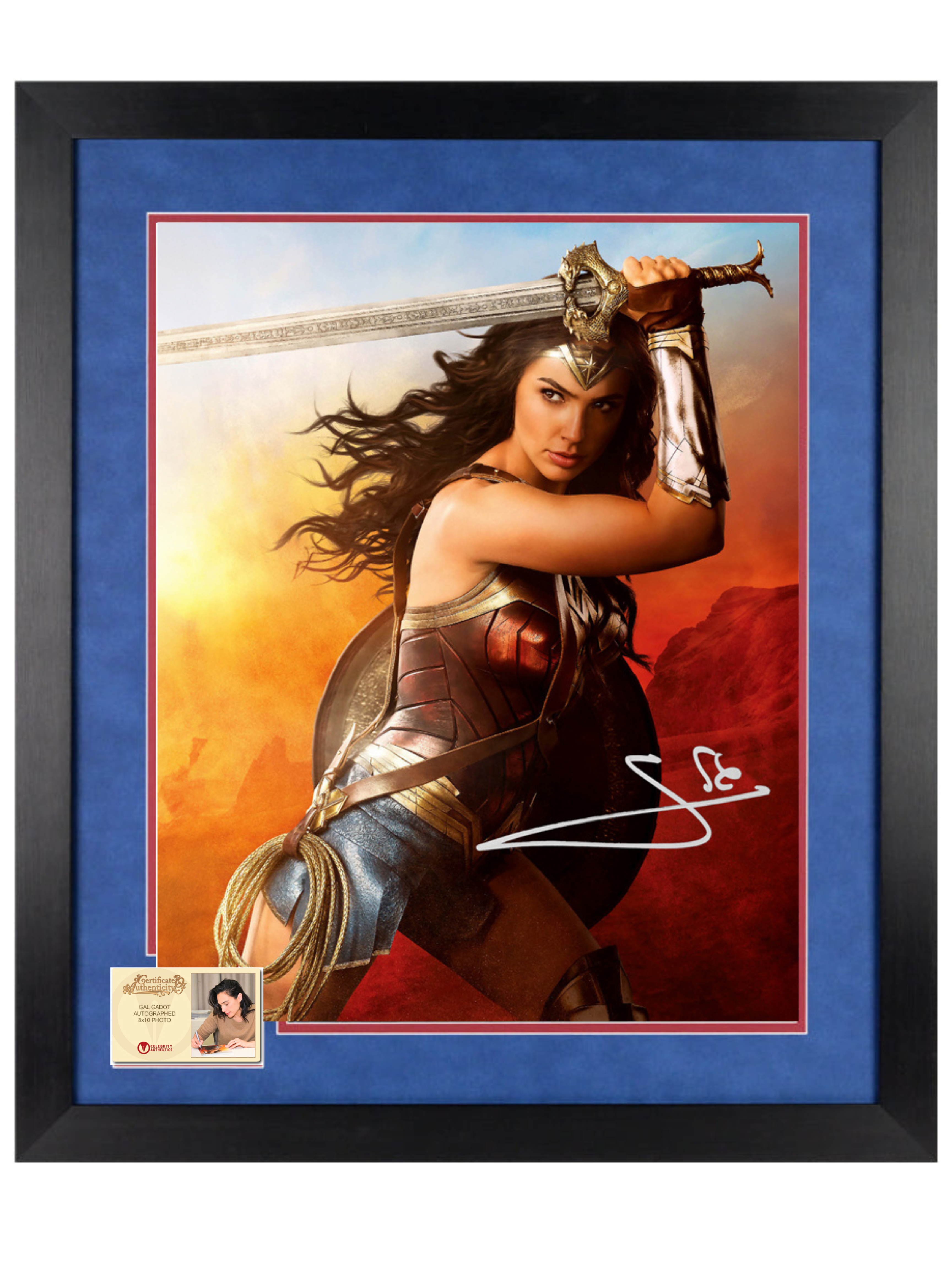 CELEBRITY AUTHENTICS - Gal Gadot Autographed 2017 Wonder Woman 8x10 Pulgadas - FOTO