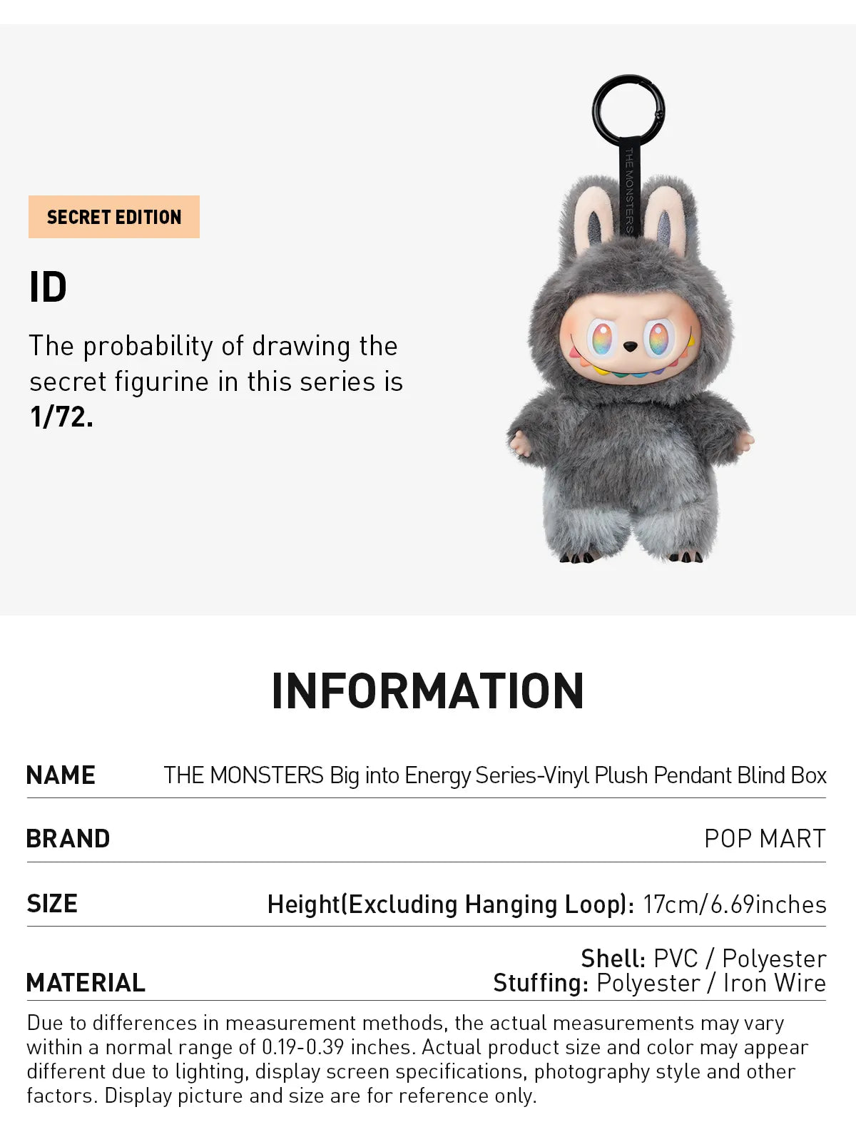 POP MART The monsters - Big into Energy - Labubu V3
