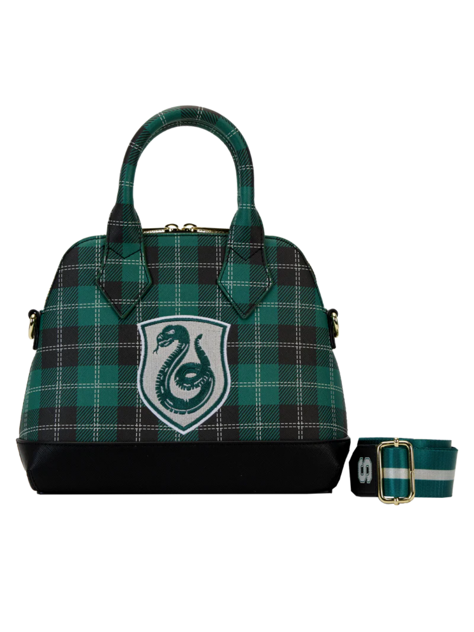 Loungefly Harry Potter - Varsity Slytherin Plaid Bolso Cruzado