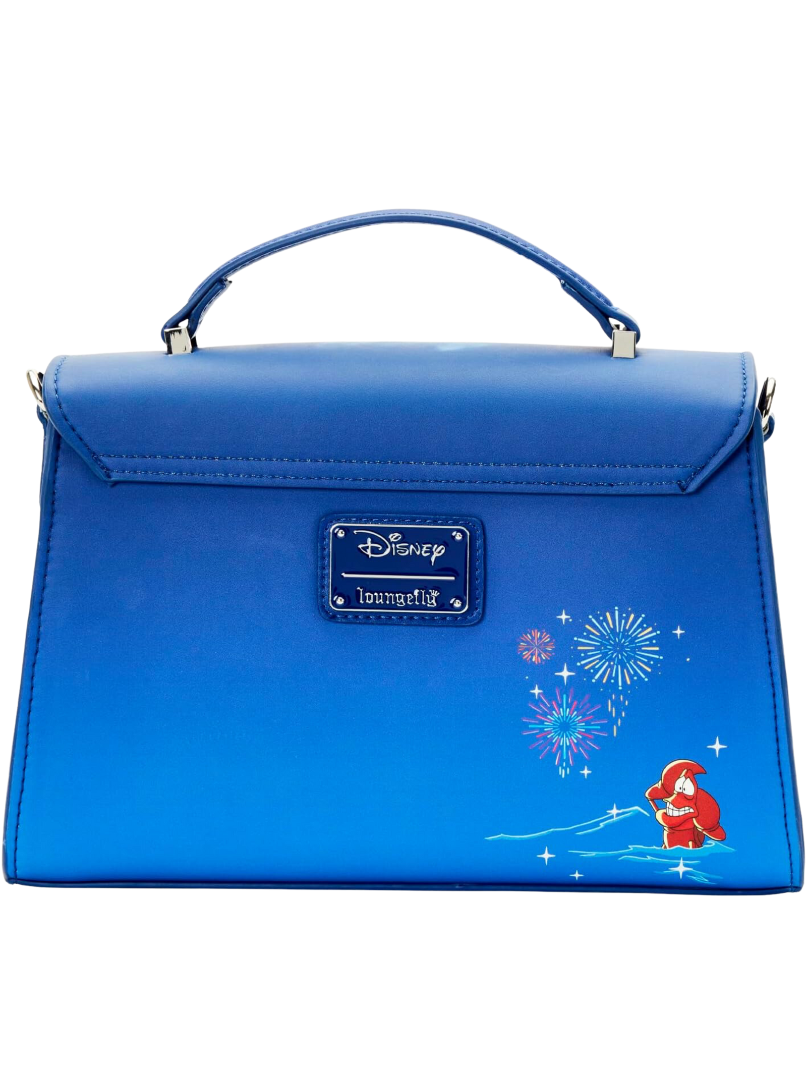 Loungefly Disney La Sirenita Ariel Fuego Artificiales Bolsa de Mano