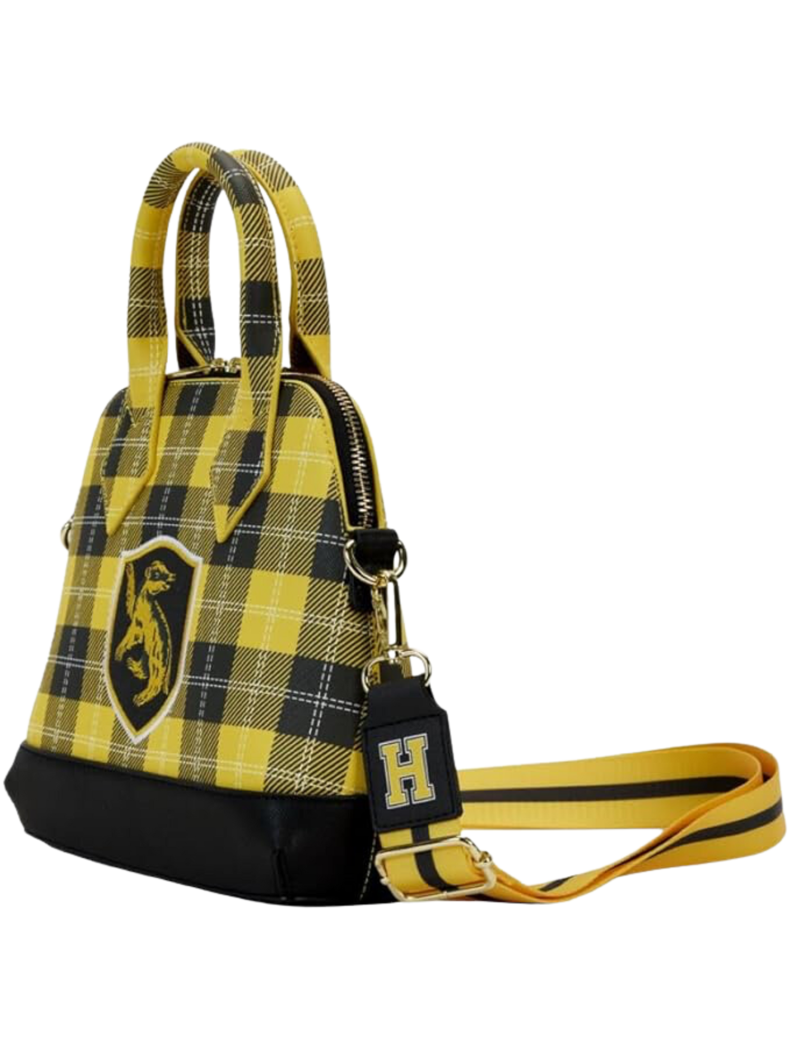 Loungefly Harry Potter - Varsity Hufflepuff Plaid Bolso Cruzado