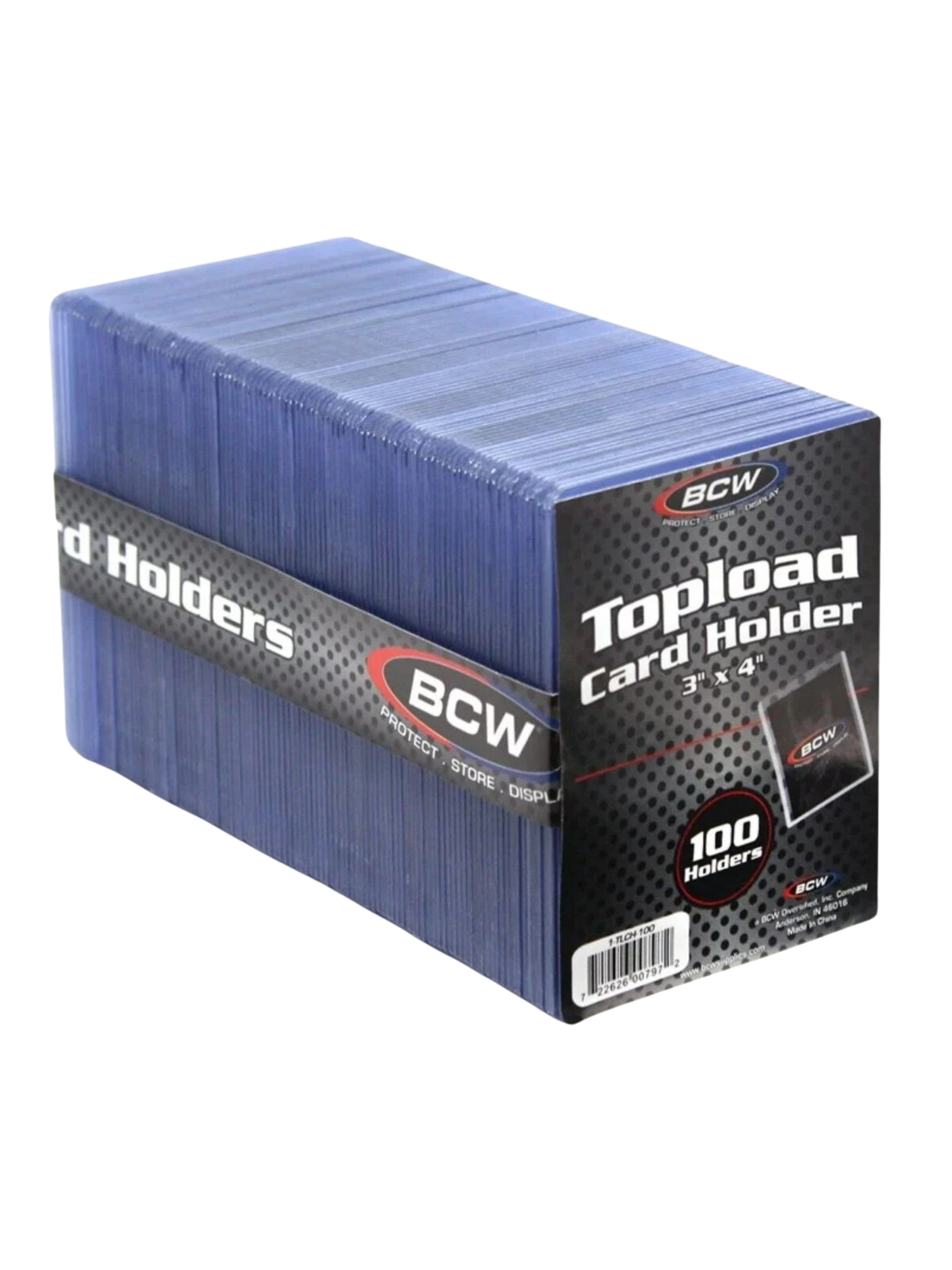 Tarjetero de carga superior BCW 3x4 - Premium