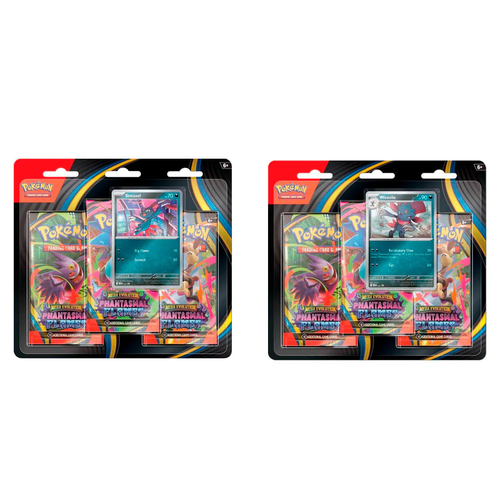 Pokemon TCG: Mega Evolution Phantasmal Flames - 3 Pack Blister