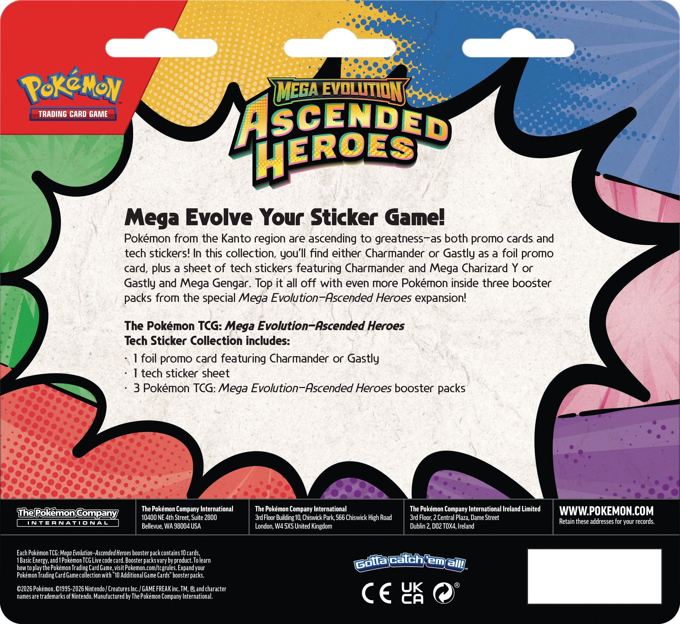Pokemon TCG: Mega Evolution Ascended Heroes - Tech Sticker Collection - PREVENTA