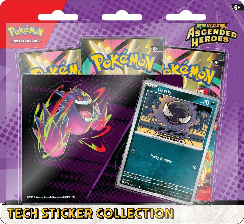 Pokemon TCG: Mega Evolution: Ascended Heroes Tech Sticker Collection Español