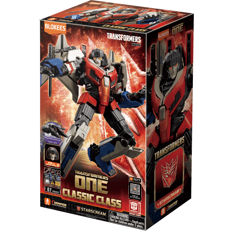 PREVENTA - Blokees - Figuras Transformers Clásico - "Clase 14  Starscream" (Transformers ONE 2024)