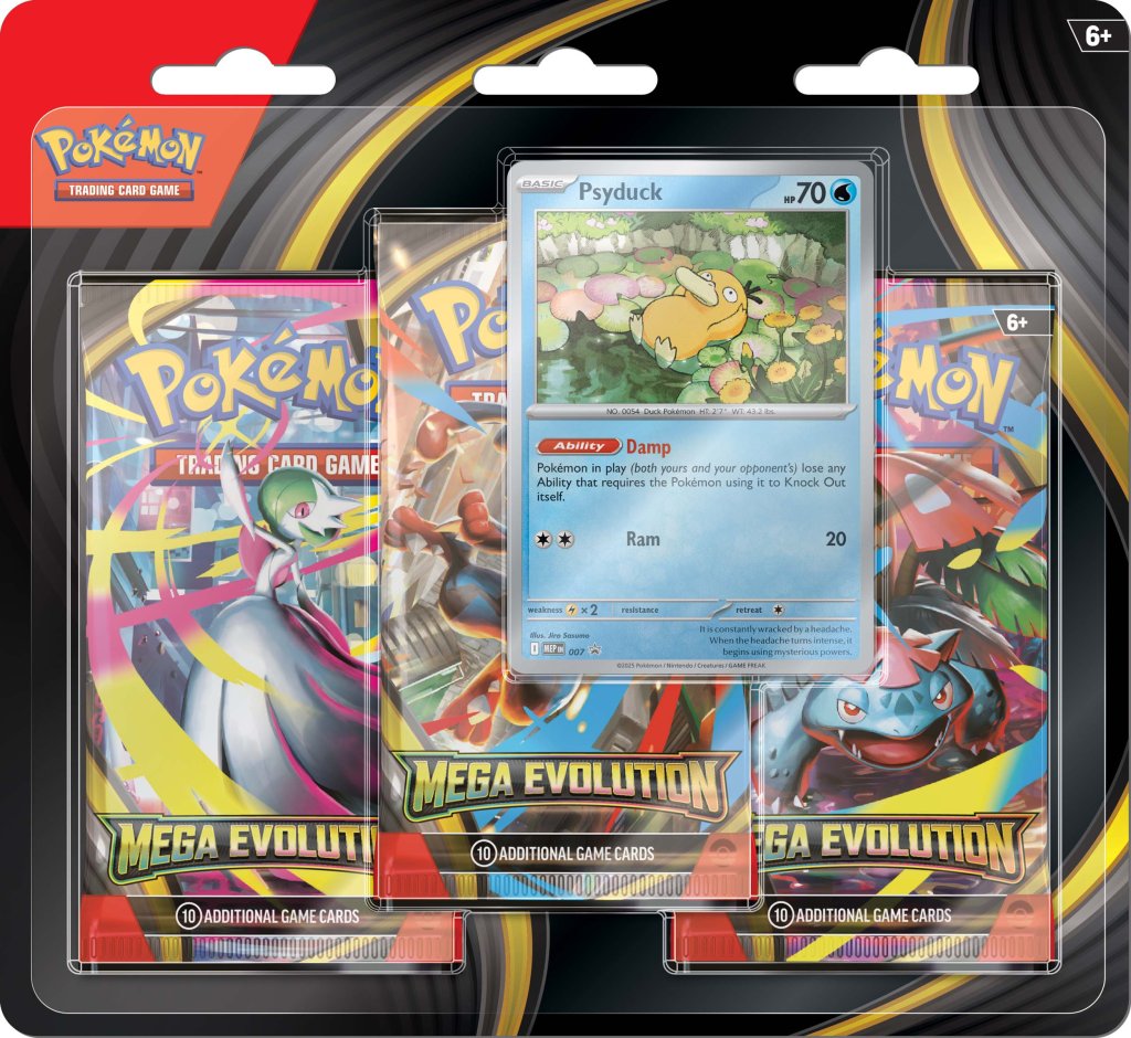 Pokemon TCG: Mega Evolution 01 -3 Booster Blister