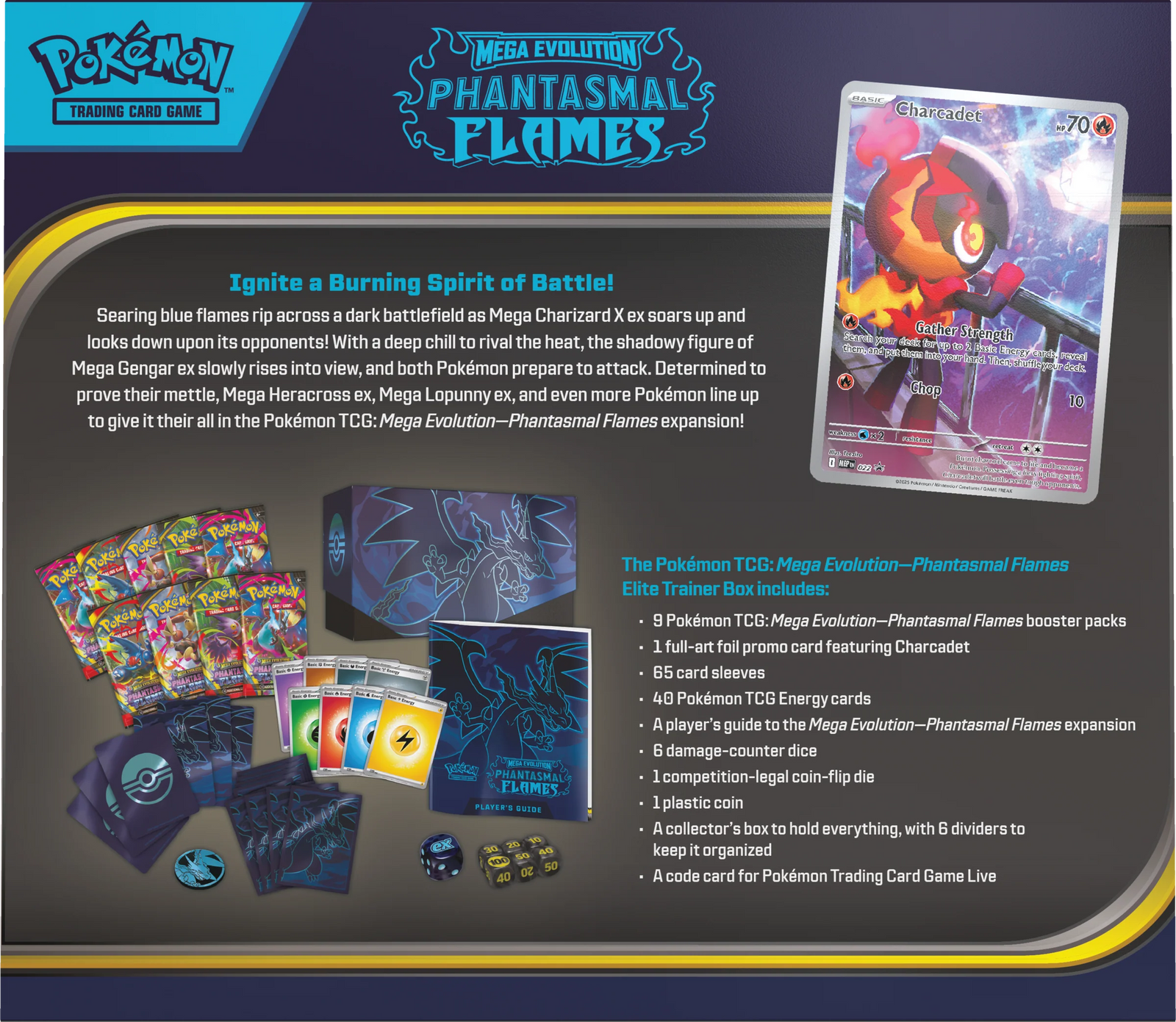 Pokemon TCG: Mega Evolution Phantasmal Flames ETB