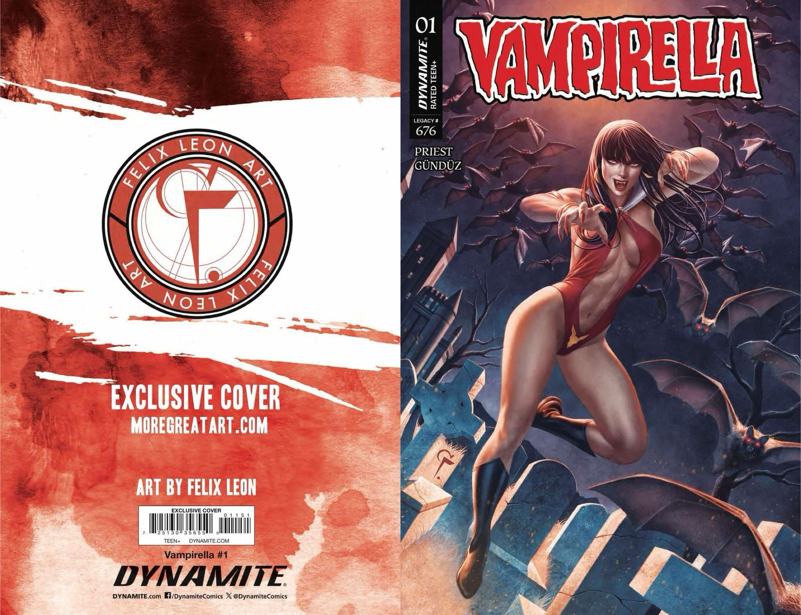 COMIC - VAMPIRELLA (2025) #1  ART FELIX LEONEL COLOR